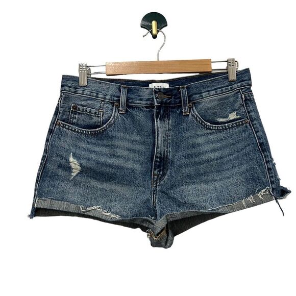 Pistola Women's Distressed Cutoff Raw Hem Mini Denim Shorts 29 - Picture 1 of 12